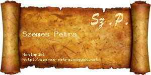 Szemes Petra névjegykártya